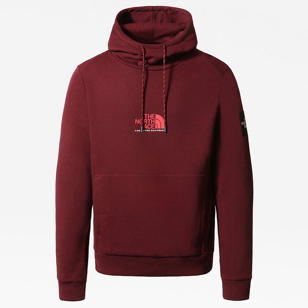 The North Face Fine Alpine Ανδρικα Φούτερ Hoodie - Κοκκινα (IMHT29768)